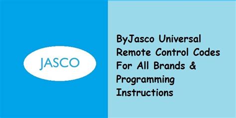 Use the EasyMote LEARNING Mode together with the TV <b>remote </b>to program the other 4 buttons on the EasyMote. . Byjascocomremotecodes cl5